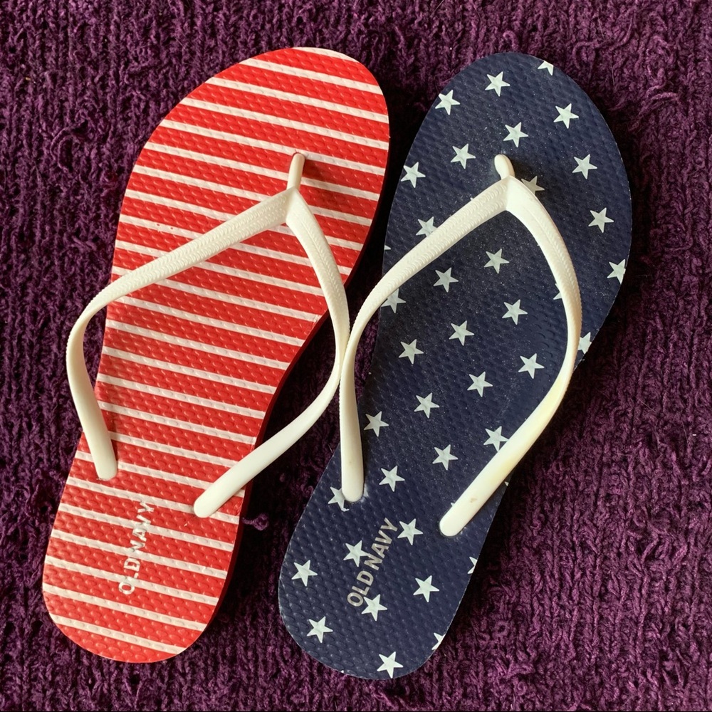 Old Navy Stars and Stripes Flip-flops